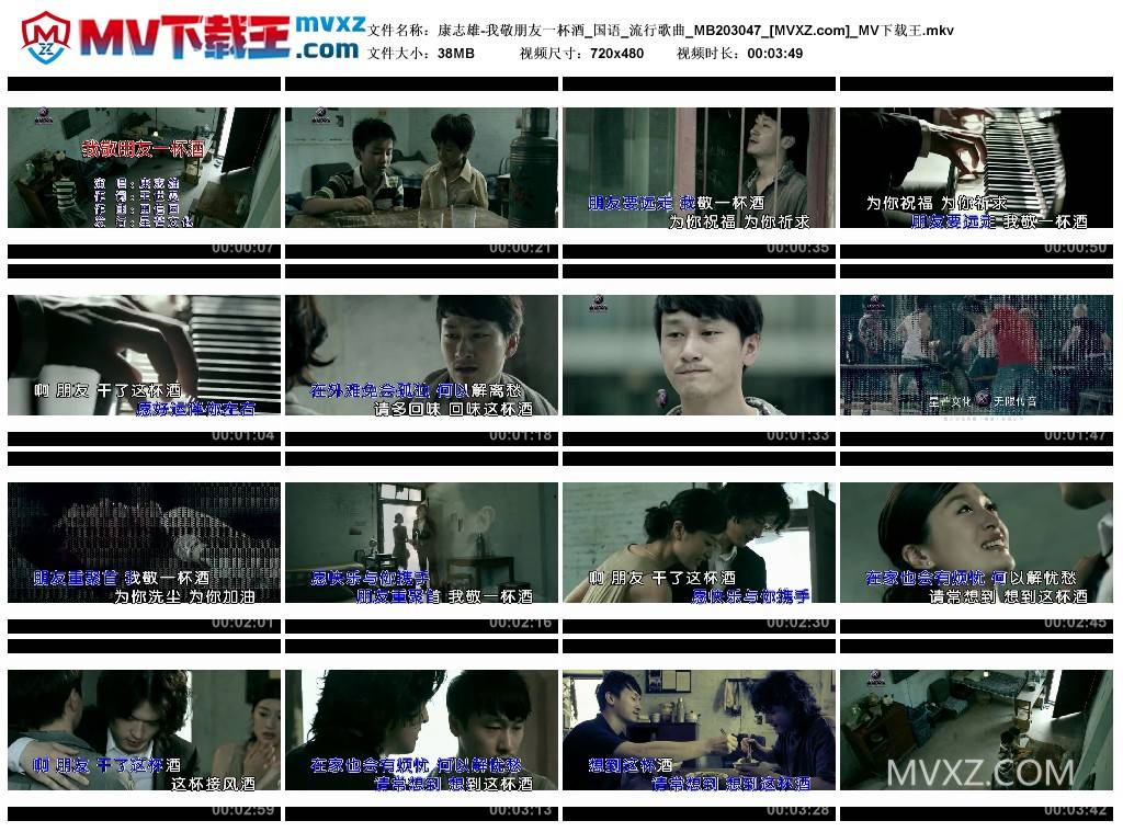 康志雄-我敬朋友一杯酒_国语_流行歌曲_MB203047